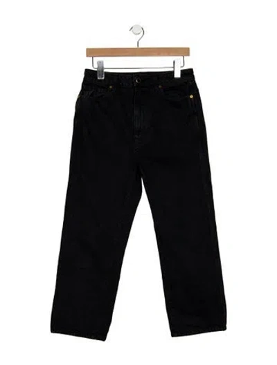 Pre-owned Khaite High-rise Straight Leg Jeans In Blue
