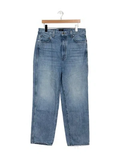 Pre-owned Khaite High-rise Straight Leg Jeans In Blue
