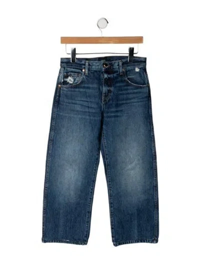 Pre-owned Khaite High-rise Straight Leg Jeans In Blue