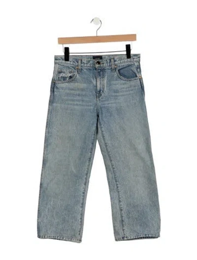 Pre-owned Khaite High-rise Straight Leg Jeans In Blue