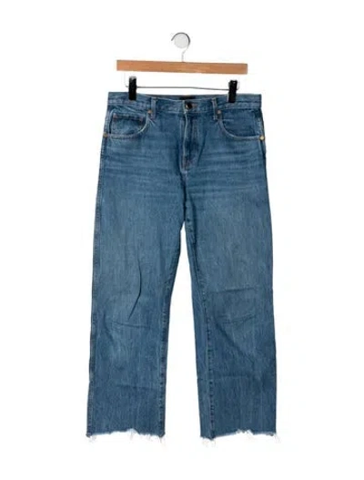 Pre-owned Khaite High-rise Straight Leg Jeans In Blue
