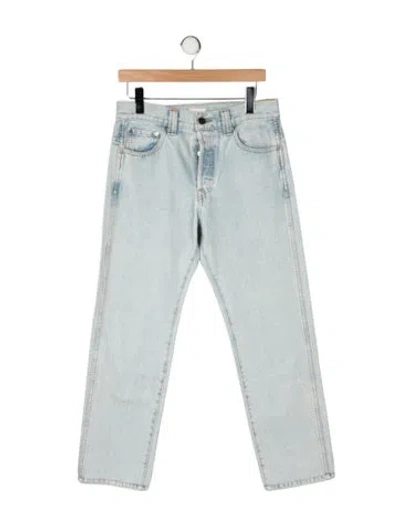 Pre-owned Khaite High-rise Straight Leg Jeans In Green