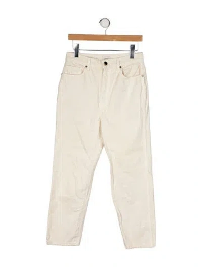 Pre-owned Khaite High-rise Straight Leg Jeans In Neutral