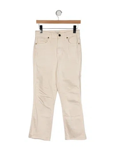 Pre-owned Khaite High-rise Straight Leg Jeans In Neutral