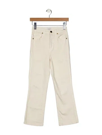 Pre-owned Khaite High-rise Straight Leg Jeans In Neutral