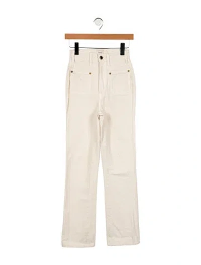 Pre-owned Khaite High-rise Straight Leg Jeans In Neutral
