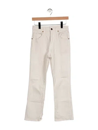 Pre-owned Khaite High-rise Straight Leg Jeans In Neutral