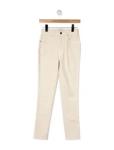 Pre-owned Khaite High-rise Straight Leg Jeans In Neutral