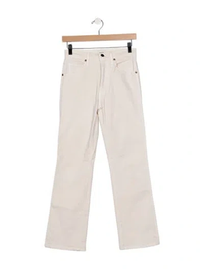 Pre-owned Khaite High-rise Straight Leg Jeans In Neutral