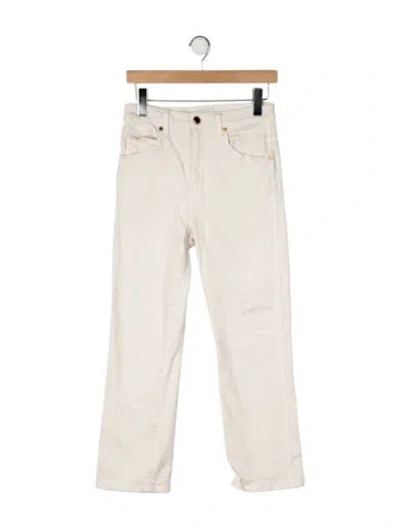Pre-owned Khaite High-rise Straight Leg Jeans In Neutral