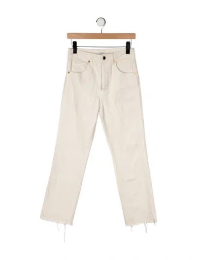 Pre-owned Khaite High-rise Straight Leg Jeans In Neutral