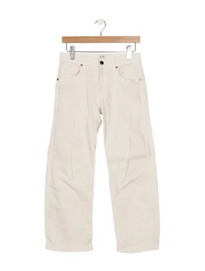 Pre-owned Khaite High-rise Straight Leg Jeans In Neutral