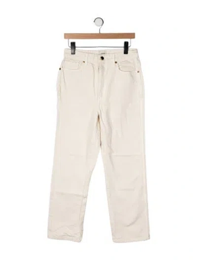 Pre-owned Khaite High-rise Straight Leg Jeans In Neutral