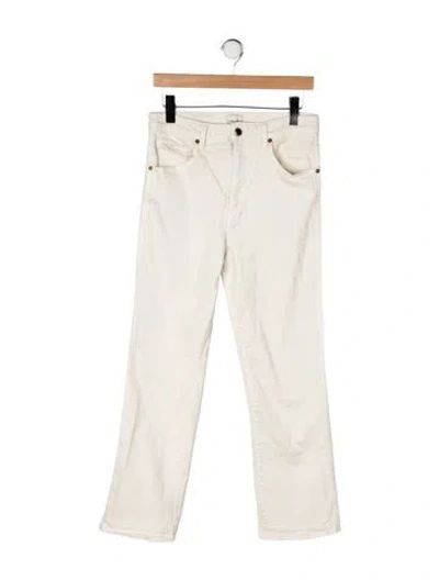 Pre-owned Khaite High-rise Straight Leg Jeans In Neutrals
