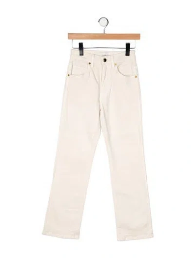 Pre-owned Khaite High-rise Straight Leg Jeans In Neutrals