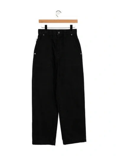 Pre-owned Khaite High-rise Straight Leg Jeans W/ Tags In Black