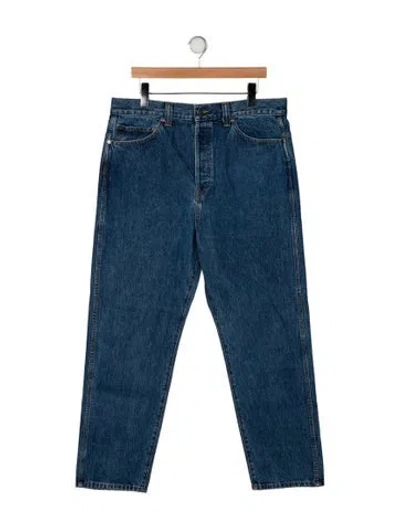 Pre-owned Khaite High-rise Straight Leg Jeans W/ Tags In Blue