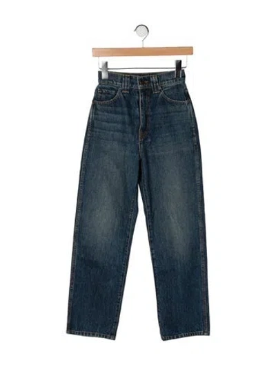 Pre-owned Khaite High-rise Straight Leg Jeans W/ Tags In Blue