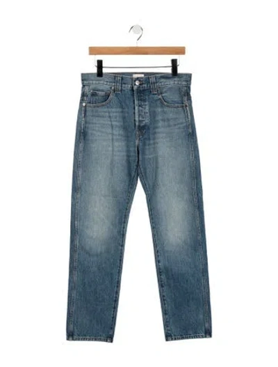 Pre-owned Khaite High-rise Straight Leg Jeans W/ Tags In Blue