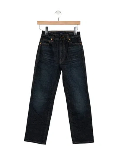 Pre-owned Khaite High-rise Straight Leg Jeans W/ Tags In Blue