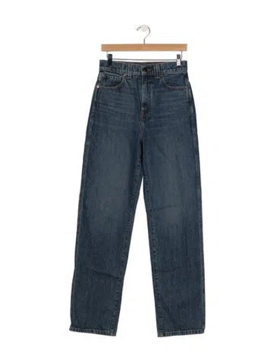 Pre-owned Khaite High-rise Straight Leg Jeans W/ Tags In Blue
