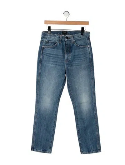 Pre-owned Khaite High-rise Straight Leg Jeans W/ Tags In Blue