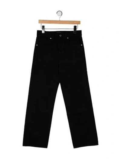 Pre-owned Khaite High-rise Wide Leg Jeans In Black