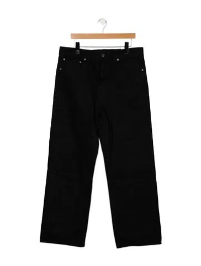Pre-owned Khaite High-rise Wide Leg Jeans In Black