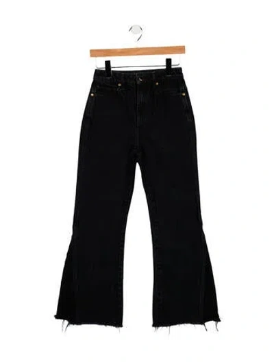 Pre-owned Khaite High-rise Wide Leg Jeans In Blue