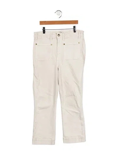 Pre-owned Khaite High-rise Wide Leg Jeans In Neutral