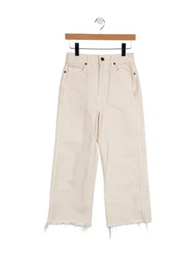 Pre-owned Khaite High-rise Wide Leg Jeans In Neutral
