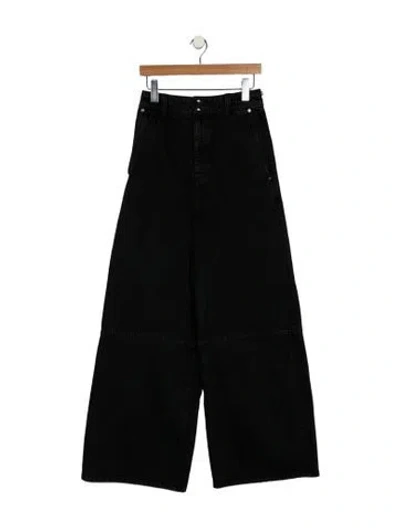 Pre-owned Khaite High-rise Wide Leg Jeans W/ Tags In Black