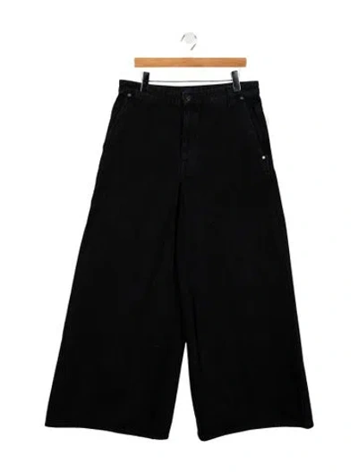 Pre-owned Khaite High-rise Wide Leg Jeans W/ Tags In Black