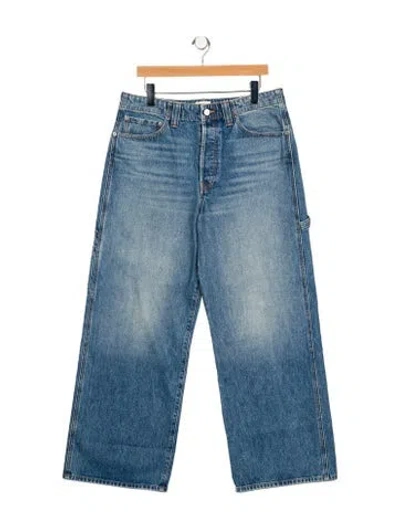 Pre-owned Khaite High-rise Wide Leg Jeans W/ Tags In Blue