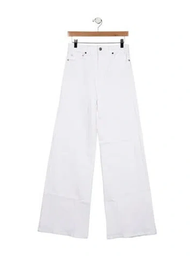 Pre-owned Khaite High-rise Wide Leg Jeans W/ Tags In White