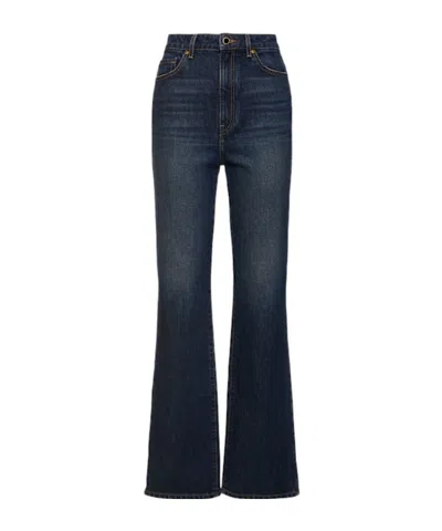 Khaite High-waisted Flare Jeans In Blue