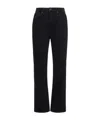 Khaite High-waisted Straight Jeans In Black