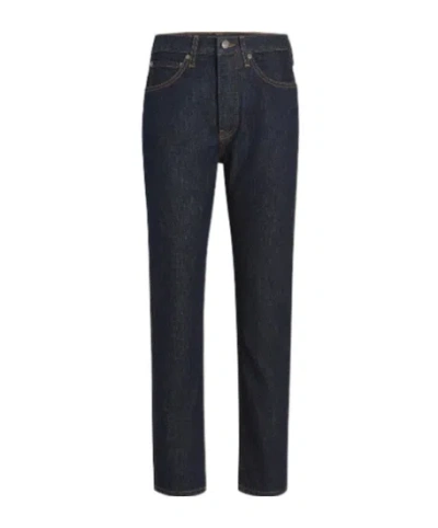 Khaite Highwaisted Straightleg Jeans In Black