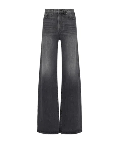 Khaite High-waisted Wide-leg Jeans In Gray