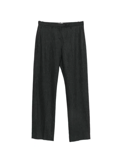 Khaite Casual Trousers With Belt Loops In Gray