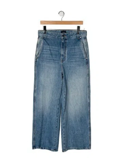 Pre-owned Khaite Ian Wide Leg Jeans W/ Tags In Blue
