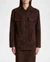 Khaite Womens Almandine Matteo Relaxed-fit Silk Shirt In Burgundy