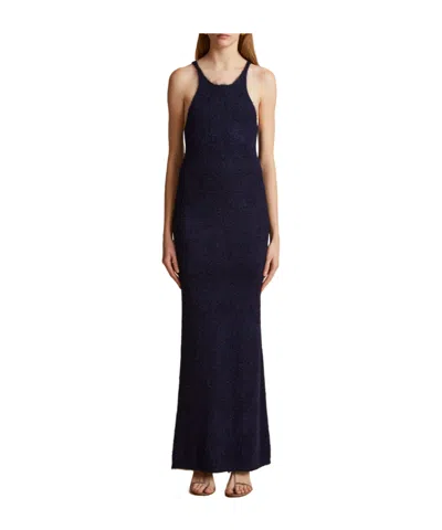 Khaite I-back Straight Dress In Black