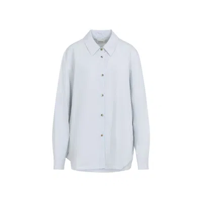 KHAITE ICE BLUE COTTON ARGO TOP