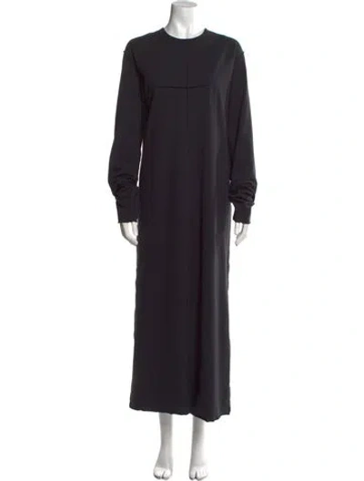 Pre-owned Khaite Iggy Dress Long Dress In Black