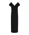 Khaite Ima Wool-blend Grain De Poudre Maxi Dress