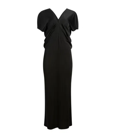 Khaite Ima Short-sleeved Dress In Black