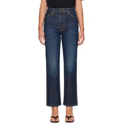 Khaite Indigo Abigail Stretch Jeans In 010 Lansing