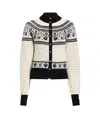 Khaite Marc Jacquard Cashmere-blend Cardigan In Multi-color
