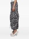 Khaite Inna Drawstring Tiered Skirt